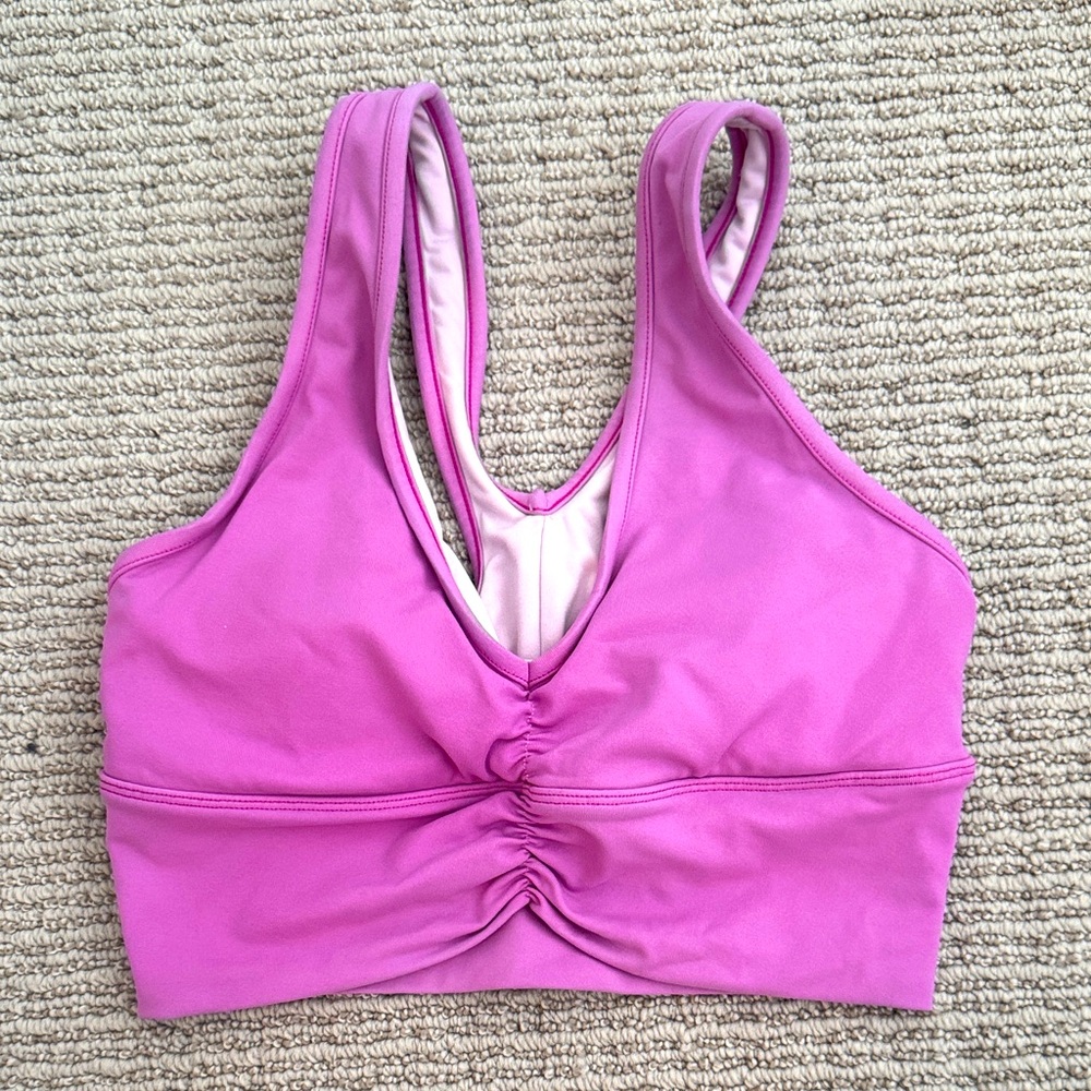 Alo Pink Wild thing Sports Bra small